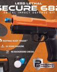 Pistola / Marcadora P2P "SECURE 68P" para Práctica o Defensa del Hogar / Con Sistema "RESPONSE READY TRIGGER" | Potencia: 19 Joules (+350 FPS) - Calibre .68