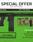 Marcadora EMEK EMF100 MAGFED Bundle Pack - (Maleta Eclipse HDE Valken Gun Bag + 2x Magazines CF20 Mag) - OFERTA ESPECIAL