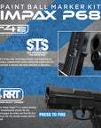 Pistola / Marcadora para Entrenamiento T4E IMPAX P68 Con Sistema "RESPONSE READY TRIGGER" | Potencia: 7.5 Joules (+220 FPS) - Calibre .68