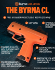 Lanzador / Pistola No Letal BYRNA CL Launcher - Kit Unirversal | Calibre .61