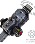 Regulador Profesional 360° Ajustable para Tanques de Aire Comprimido HPA - 4500 psi | HK Army TURBINE PRO SERIES - Adjustable & Rotational