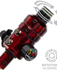 Regulador Profesional 360° Ajustable para Tanques de Aire Comprimido HPA - 4500 psi | HK Army TURBINE PRO SERIES - Adjustable & Rotational