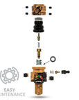 Regulador Profesional 360° Ajustable para Tanques de Aire Comprimido HPA - 4500 psi | HK Army TURBINE PRO SERIES - Adjustable & Rotational