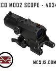 Mira Prismática Telescópica 4x34 "VISM ECO MOD2" - Laser Verde + Luz de Navegación LED roja/blanca (Accesorio Exclusivo Para Paintball)