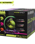 HK ARMY "UV-ACTIVATED GLOWBALL" SUPREME - Level 4 | Glowing Grade Paintballs (Bolas de Pintura Neon Fluorescentes para Partidas Nocturnas Activadas con Iluminación UV) - .68 Cal