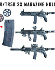 Portacargadores Estilo "M4" para Marcadoras T4E TR50 / HDR50 (Capacidad de 3 Magazines) | Magazine Clip Holder