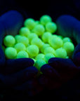 HK ARMY "UV-ACTIVATED GLOWBALL" SUPREME - Level 4 | Glowing Grade Paintballs (Bolas de Pintura Neon Fluorescentes para Partidas Nocturnas Activadas con Iluminación UV) - .68 Cal