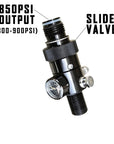 Tanque de HPA con Regulador y Válvula SlideSlide On / Off Integrada | 13ci @ 3000 psi - Presión de Salida: 850 psi (800 - 900 psi)