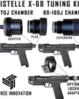 Kit de Mejora / Tuning Chamber Kit MAX POWER HPA para Marcadora PISTELLE X-&8 | Aumento de Potencia de 50 hasta 100 Joules