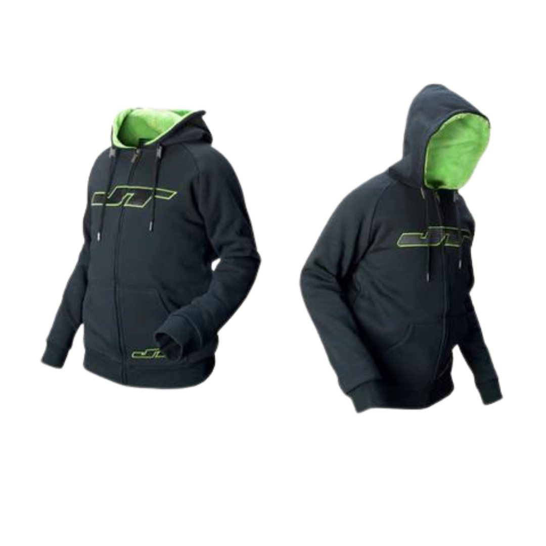 JT Hoodie Zone Black Neon Green PAINT HALL SUPPLY MX The Rock Shop Mexico