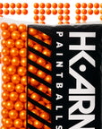 HK ARMY PREMIER | Level 3 "Citrus Crush Scented" Paintballs (Bolas de Pintura para Escenario / MAGFED con Aroma a Naranja) - .68 Cal.