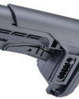 Culata Estilo "TACTICAL MILSPEC QUICK ADJUSTABLE CHEEK RISE" Con Adaptador Sólido Universal Para Línea Remota + Apoyamejillas Ajustable (ACCESORIO EXCLUSIVO PARA PAINTBALL) (Copia)