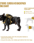 Arnés con Mochila "EUREKA K9"