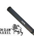 Cañón "LION CLAW" de 3" a 20" de Longitud con Punta Roscada de 22 mm para Diferentes Marcadoras: Tippmann, BT, Valken, Planet Eclipse, Tacamo, First Strike Etc...