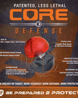 P2P Core Defense – Rondas de Pimienta Cal .68 – Cápsula Negra / Roja (100Rd)