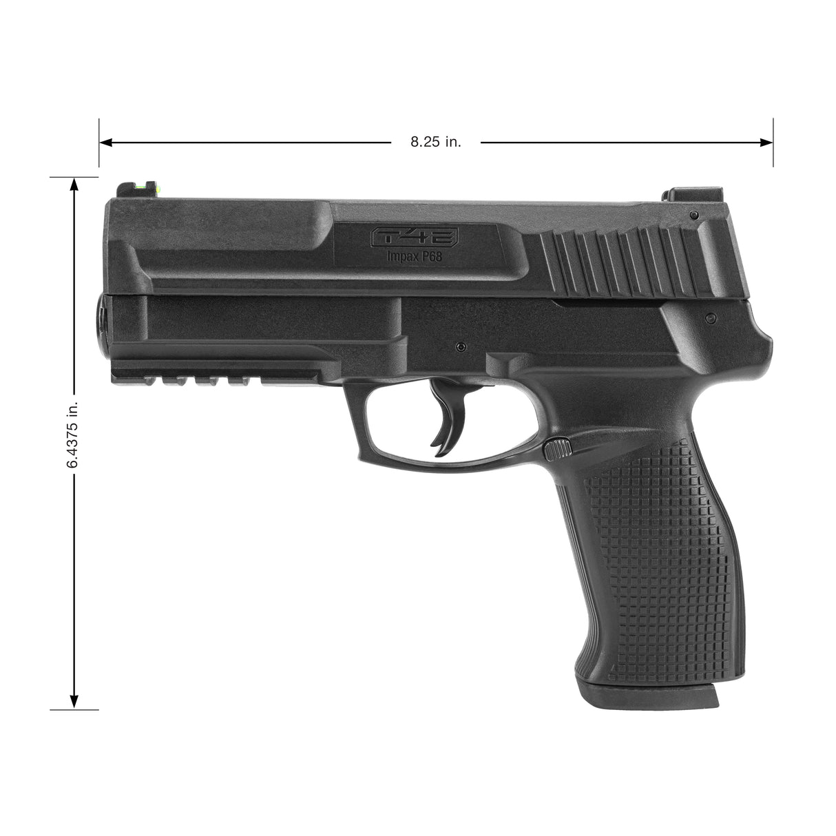 Pistola / Marcadora para Entrenamiento T4E IMPAX P68 Con Sistema "RESPONSE READY TRIGGER"  | Potencia: 7.5 Joules (+220 FPS) - Calibre .68