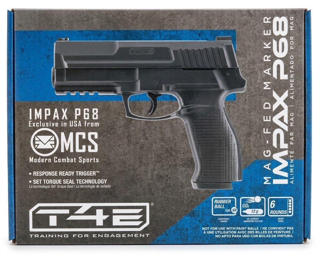 Lanzador / Pistola T4E IMPAX P68 Con Sistema "RESPONSE READY TRIGGER"  | Potencia: 7.5 &amp; 19 Joules - Calibre .68
