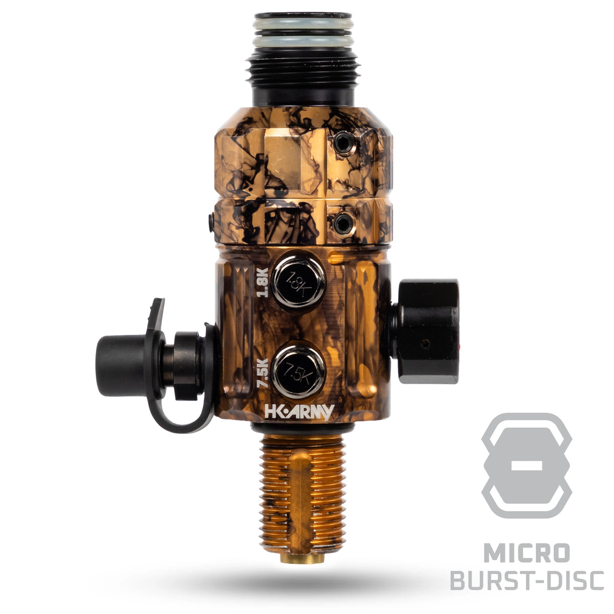 Regulador Profesional 360° Ajustable para Tanques de Aire Comprimido HPA - 4500 psi | HK Army TURBINE PRO SERIES - Adjustable &amp; Rotational