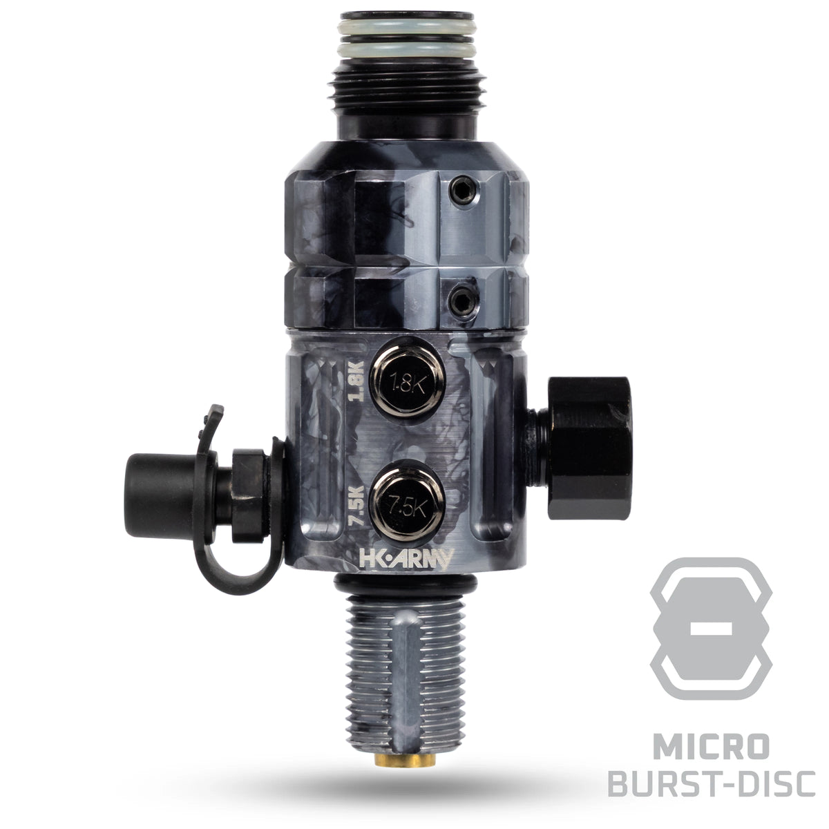 Regulador Profesional 360° Ajustable para Tanques de Aire Comprimido HPA - 4500 psi | HK Army TURBINE PRO SERIES - Adjustable &amp; Rotational