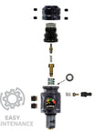 Regulador Profesional 360° Ajustable para Tanques de Aire Comprimido HPA - 4500 psi | HK Army TURBINE PRO SERIES - Adjustable & Rotational
