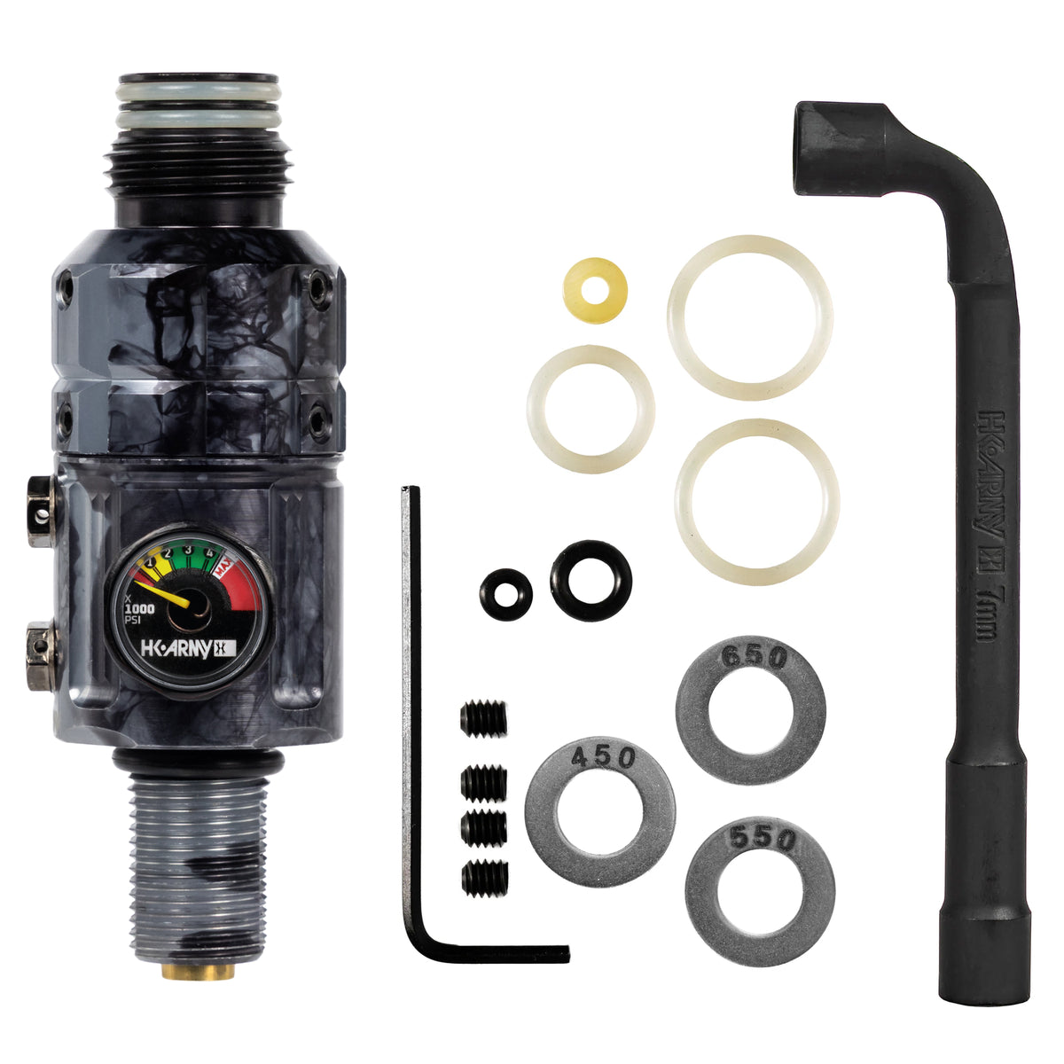 Regulador Profesional 360° Ajustable para Tanques de Aire Comprimido HPA - 4500 psi | HK Army TURBINE PRO SERIES - Adjustable &amp; Rotational