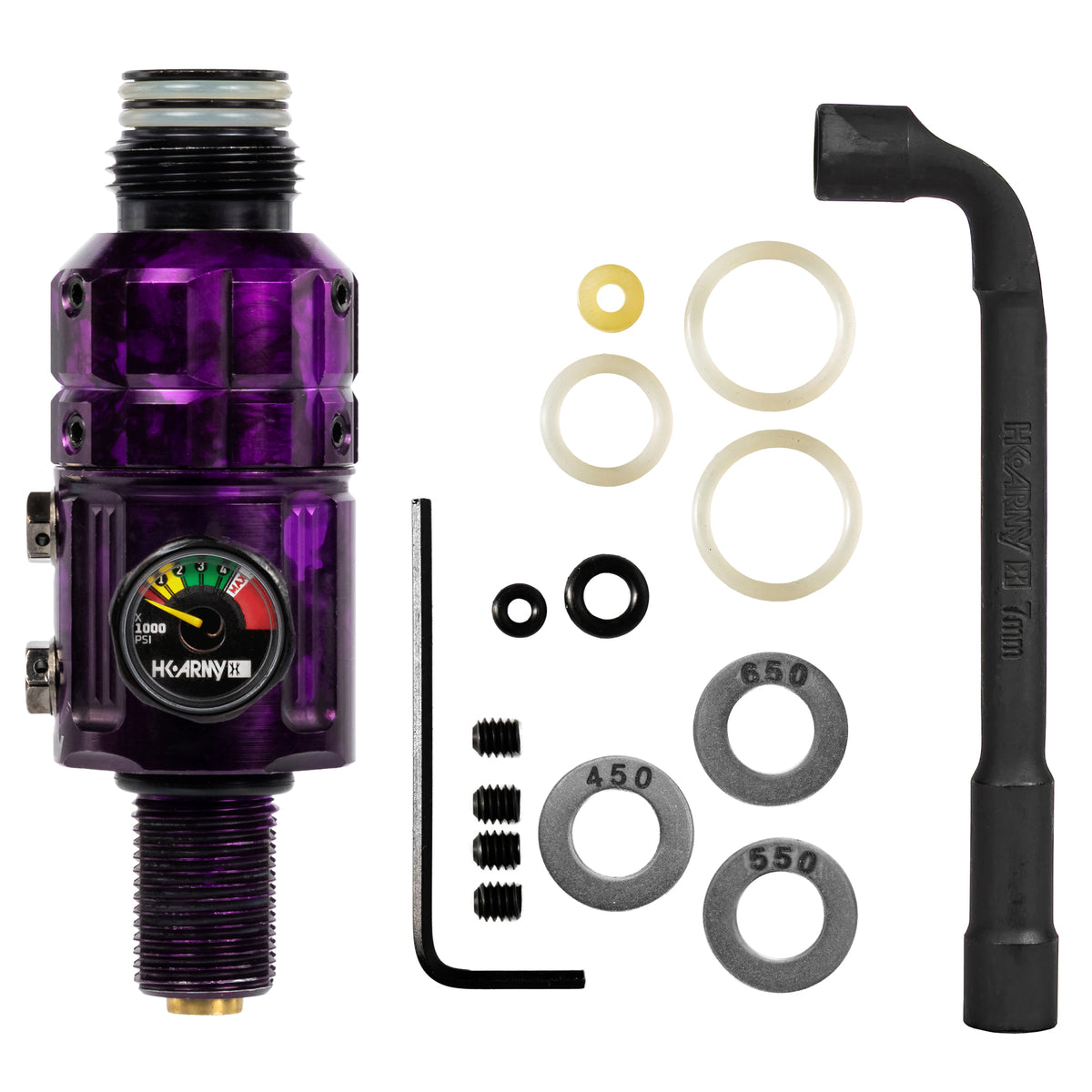 Regulador Profesional 360° Ajustable para Tanques de Aire Comprimido HPA - 4500 psi | HK Army TURBINE PRO SERIES - Adjustable &amp; Rotational