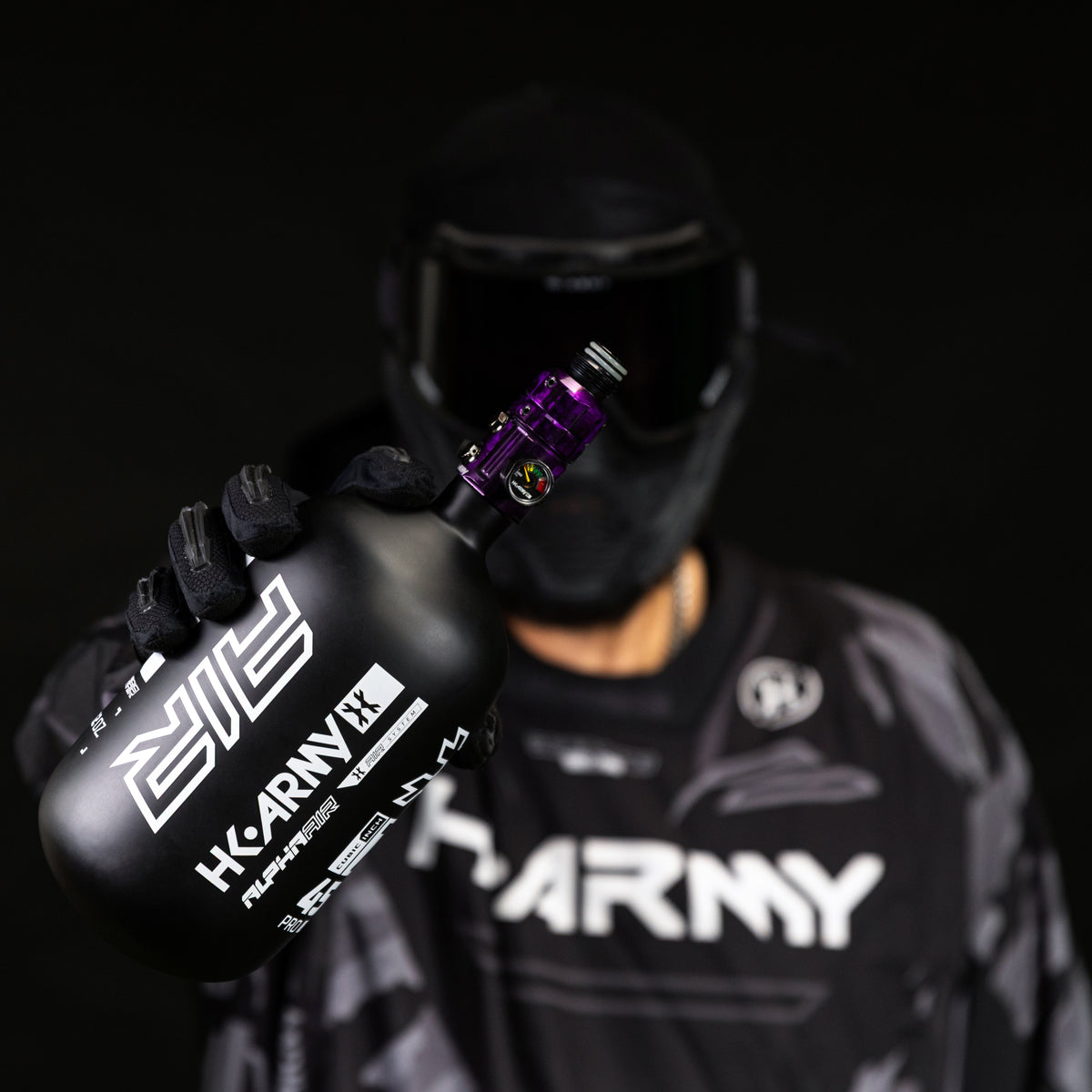 Regulador Profesional 360° Ajustable para Tanques de Aire Comprimido HPA - 4500 psi | HK Army TURBINE PRO SERIES - Adjustable &amp; Rotational