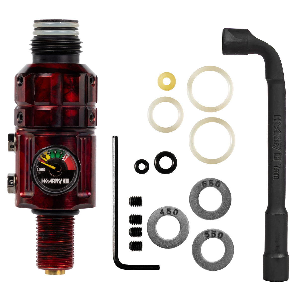Regulador Profesional 360° Ajustable para Tanques de Aire Comprimido HPA - 4500 psi | HK Army TURBINE PRO SERIES - Adjustable &amp; Rotational