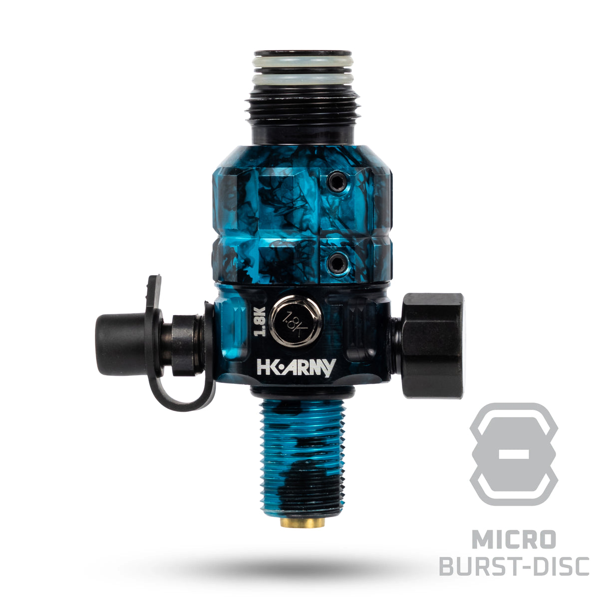 Regulador Profesional 360° Ajustable para Tanques de Aire Comprimido HPA - 4500 psi | HK Army TURBINE PRO SERIES - Adjustable &amp; Rotational