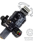 Regulador Profesional 360° Ajustable para Tanques de Aire Comprimido HPA - 4500 psi | HK Army TURBINE PRO SERIES - Adjustable & Rotational