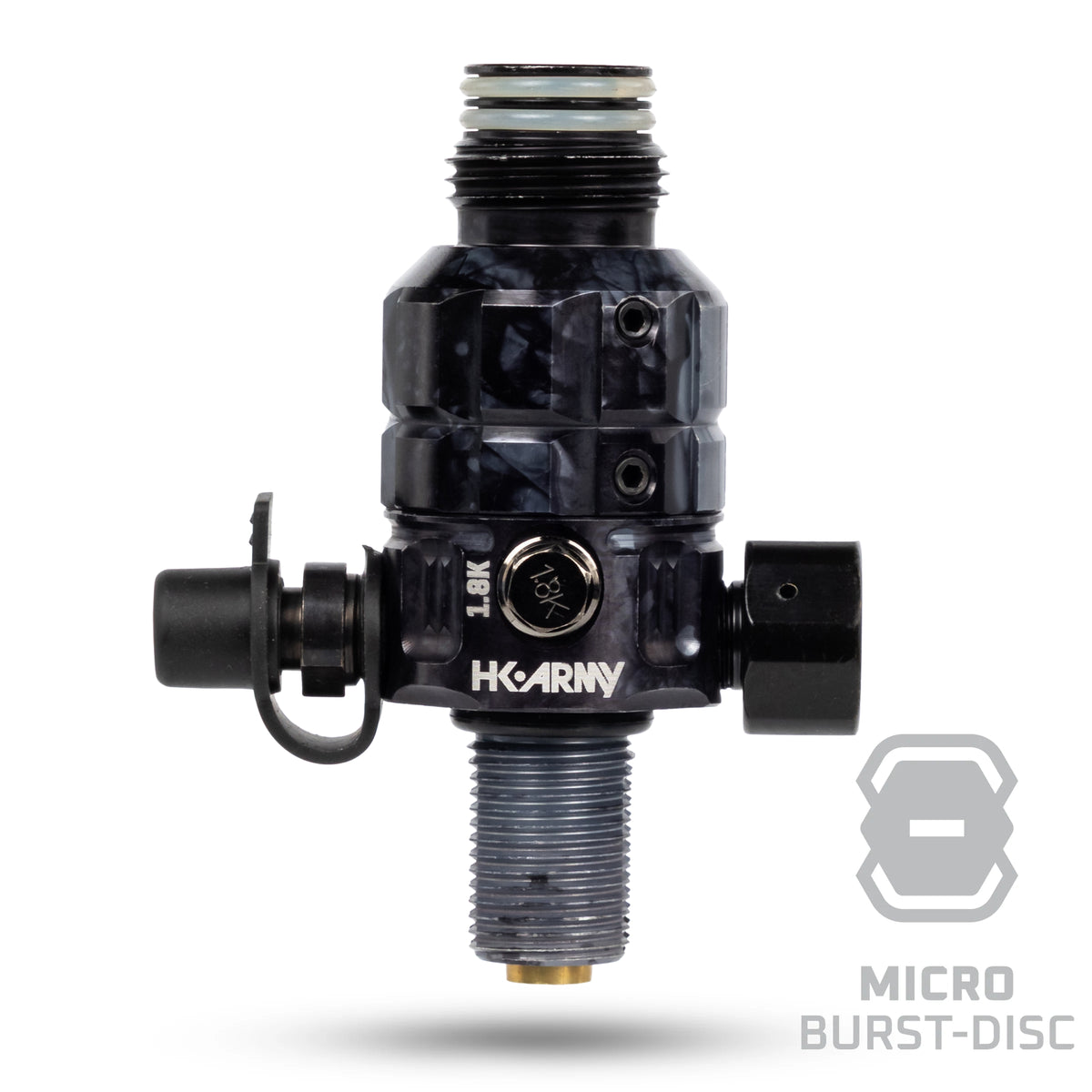 Regulador Profesional 360° Ajustable para Tanques de Aire Comprimido HPA - 4500 psi | HK Army TURBINE PRO SERIES - Adjustable &amp; Rotational