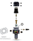 Regulador Profesional 360° Ajustable para Tanques de Aire Comprimido HPA - 4500 psi | HK Army TURBINE PRO SERIES - Adjustable & Rotational