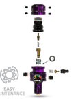 Regulador Profesional 360° Ajustable para Tanques de Aire Comprimido HPA - 4500 psi | HK Army TURBINE PRO SERIES - Adjustable & Rotational