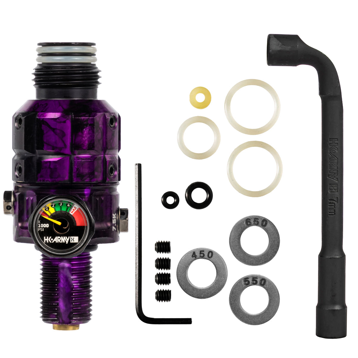 Regulador Profesional 360° Ajustable para Tanques de Aire Comprimido HPA - 4500 psi | HK Army TURBINE PRO SERIES - Adjustable &amp; Rotational