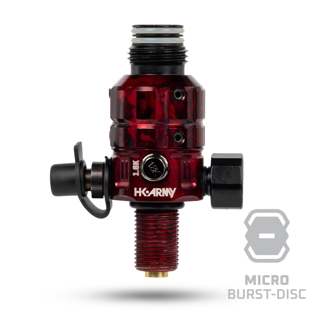 Regulador Profesional 360° Ajustable para Tanques de Aire Comprimido HPA - 4500 psi | HK Army TURBINE PRO SERIES - Adjustable &amp; Rotational