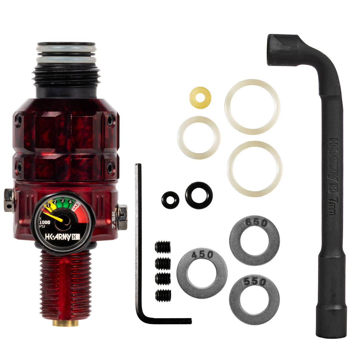 Regulador Profesional 360° Ajustable para Tanques de Aire Comprimido HPA - 4500 psi | HK Army TURBINE PRO SERIES - Adjustable &amp; Rotational