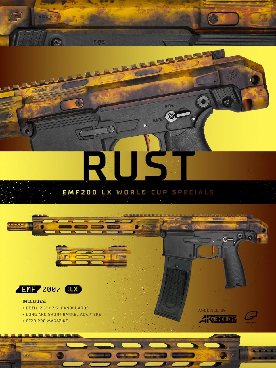 Rust Emf200 Marcadora Planet Eclipse EMF200 - Edición Especial Limitada (Colores E ...
