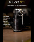 MIL-X3 SB1 "THUNDER STRIKE" Granada Aturdidora / De Impacto (Simulación) BY DR. SMOKY