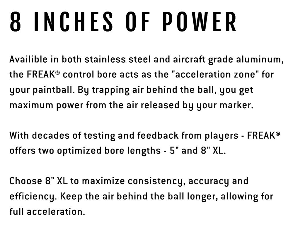 Boremaster Kit - Combo de Insertos FREAK XL V2 (Aluminio) | Calibre .68