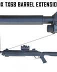 Silenciador / Supresor  Estilo "REAPER" con Sistema Threads-On Para Puntas de Cañón con Cuerda de 22 mm (Accesorio Exclusivo Para Paintball)