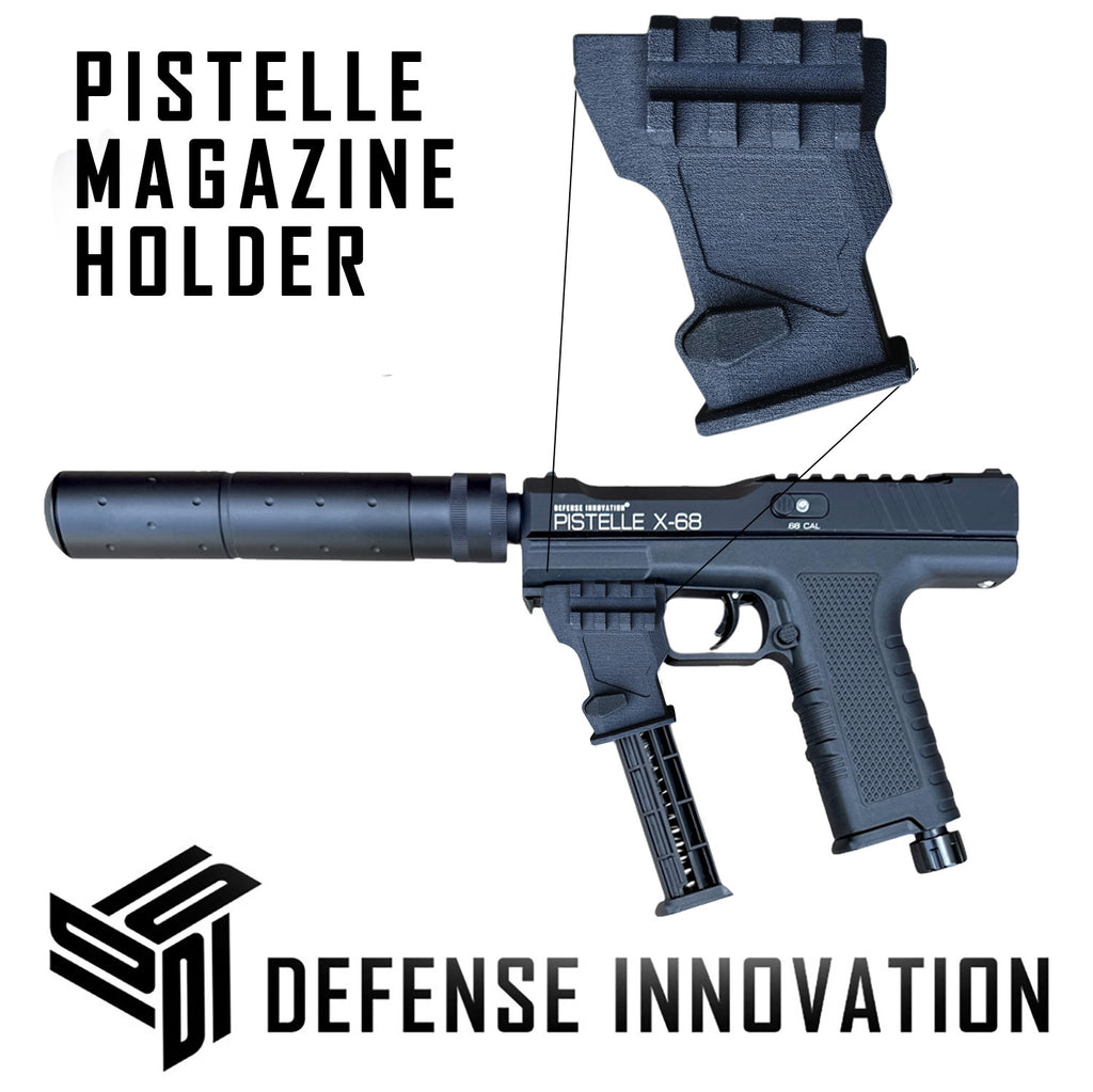 Grip Vertical Porta Magazine Para Marcadoras PISTELLE X-68 (Con Rieles Laterales)