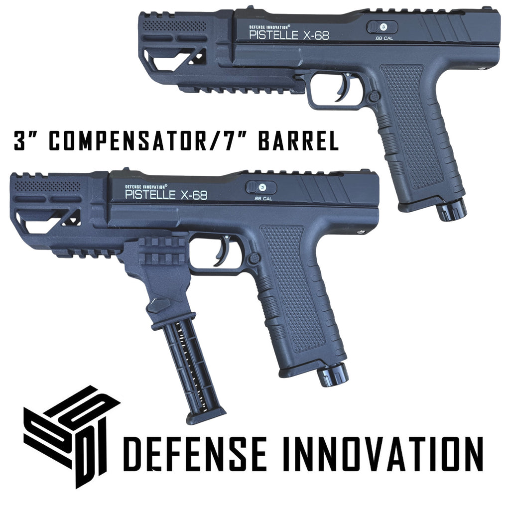 Compensador de Cañón de Potencia de 6" hasta 11.5" para Lanzadores PISTELLE X-68 | Medidas Disponibles: 2" - 8" pulgadas