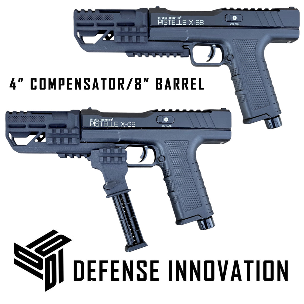 Compensador de Cañón de Potencia de 6" hasta 11.5" para Lanzadores PISTELLE X-68 | Medidas Disponibles: 2" - 8" pulgadas