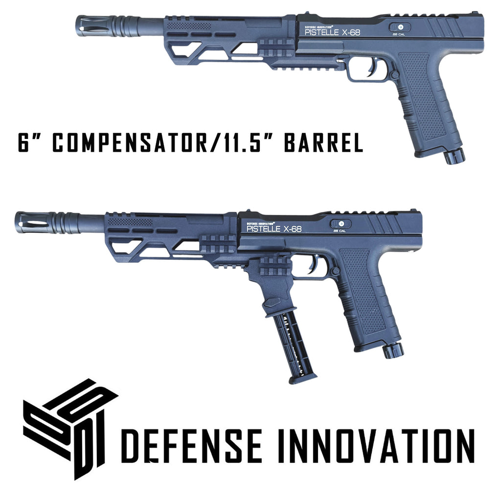 Compensador de Cañón de Potencia de 6" hasta 11.5" para Lanzadores PISTELLE X-68 | Medidas Disponibles: 2" - 8" pulgadas