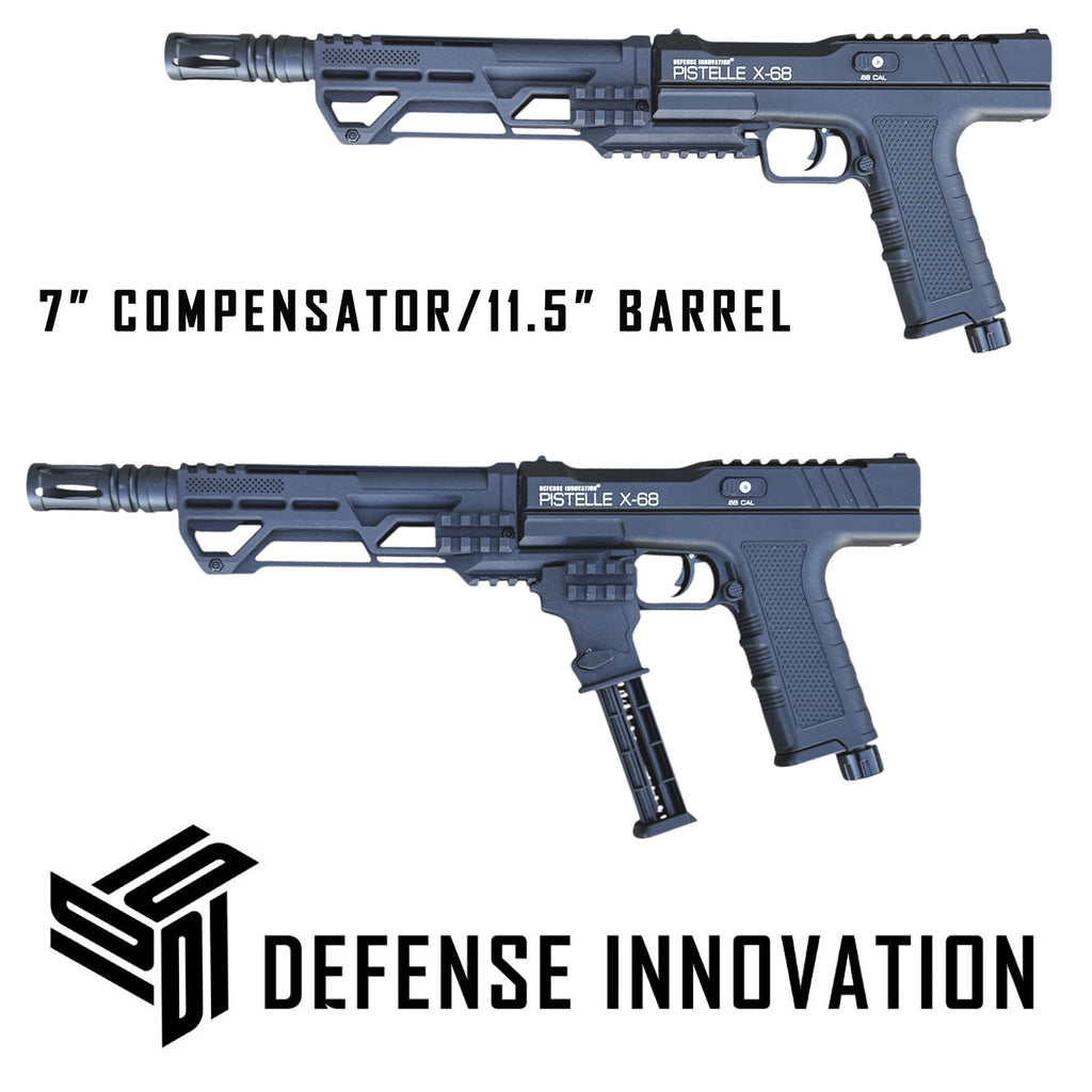 Compensador de Cañón de Potencia de 6" hasta 11.5" para Lanzadores PISTELLE X-68 | Medidas Disponibles: 2" - 8" pulgadas