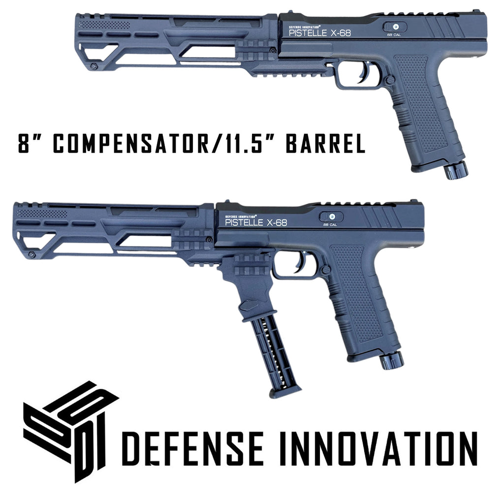Compensador de Cañón de Potencia de 6" hasta 11.5" para Lanzadores PISTELLE X-68 | Medidas Disponibles: 2" - 8" pulgadas