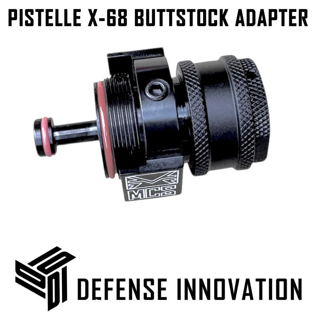 Adaptador MAX POWER de Aire en Culata con Sistema Deslizante de Emergencia Integrado On/Off para Marcadoras PISTELLE X-68