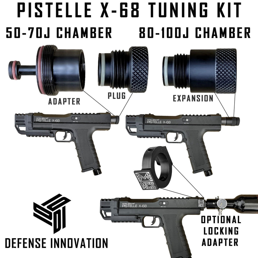 Kit de Mejora / Tuning Chamber Kit MAX POWER HPA para Marcadora PISTELLE X-&amp;8 | Aumento de Potencia de 50 hasta 100 Joules