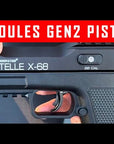 Lanzador / Pistola PISTELLE X-68 GEN2 para Defensa del Hogar con Sellos y Componentes Reforzados (Lubricante y Sello Extra Incluido) | Potencia: 35-50 Joules - Calibre .68