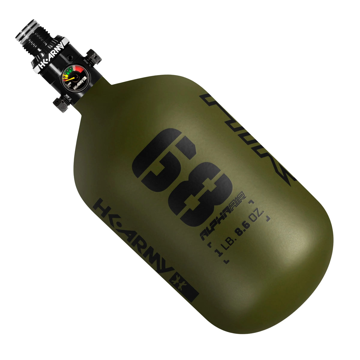 Tanque de Aire Comprimido (HPA) "ALPHA AIR" | Fibra de Carbono Ultra Ligero - 4500 psi